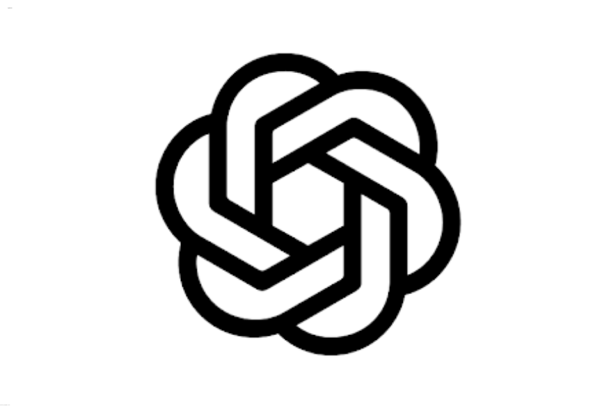 Logotipo oficial da OpenAI, empresa criadora do ChatGPT.