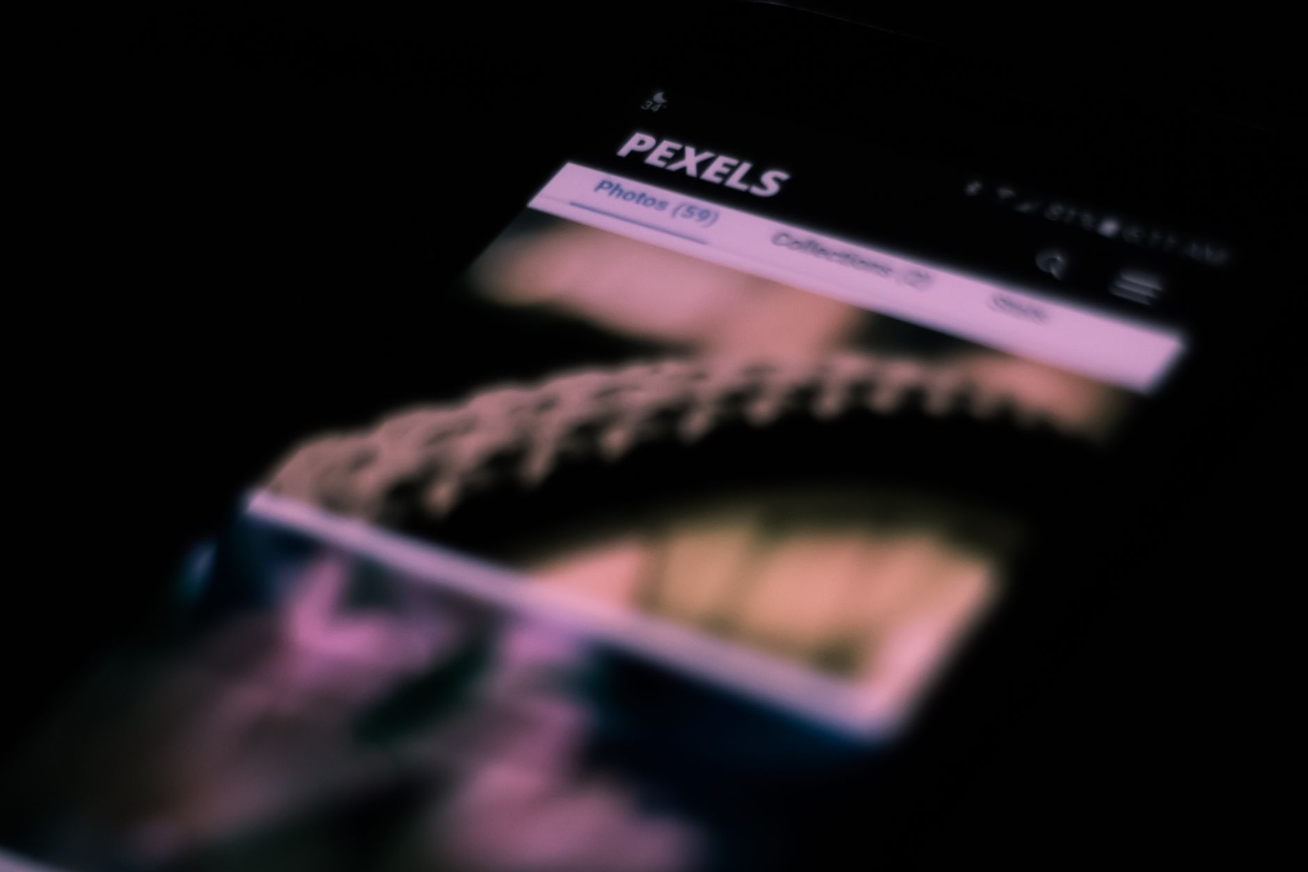 Teste de velocidade de site em dispositivo móvel