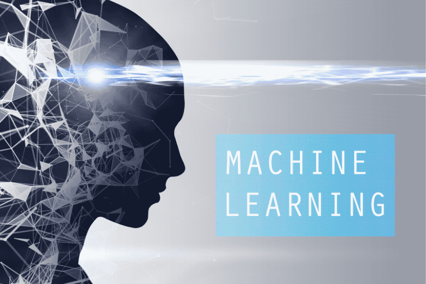 Silhueta com redes neurais e texto Machine Learning